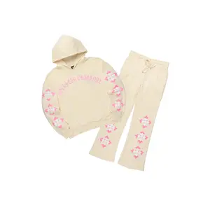 Vano Sand/Pink Hoodie Relaxed Track Set