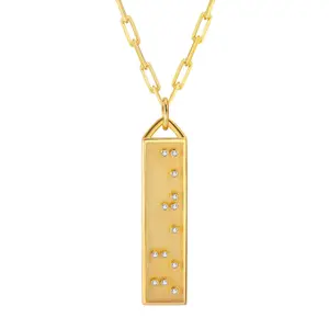 Touchstone Badass Bar Necklace Gold