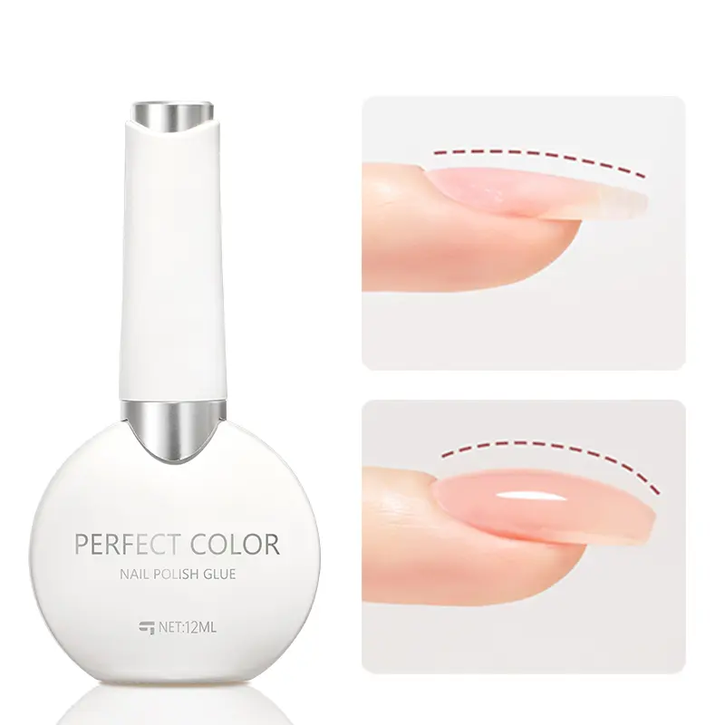 PERFECT COLOR 4 in 1 Builder Rubber Gel Base Coat for Nails, Clear Strength & Apex Building Foundation 12ml, Long Lasting Enhanced Reinforcement Gel Polish, Soak Off UV LED Gift for Thin Weak Nails