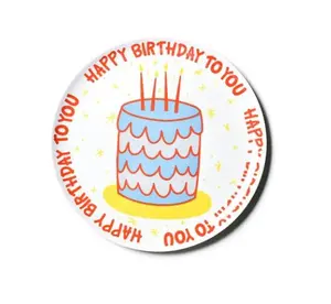 Happy Birthday Melamine Dinner Plate