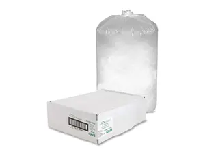 Shredder Bags 8 Microns 18"x17"x38" 31 Gal 100/PK White