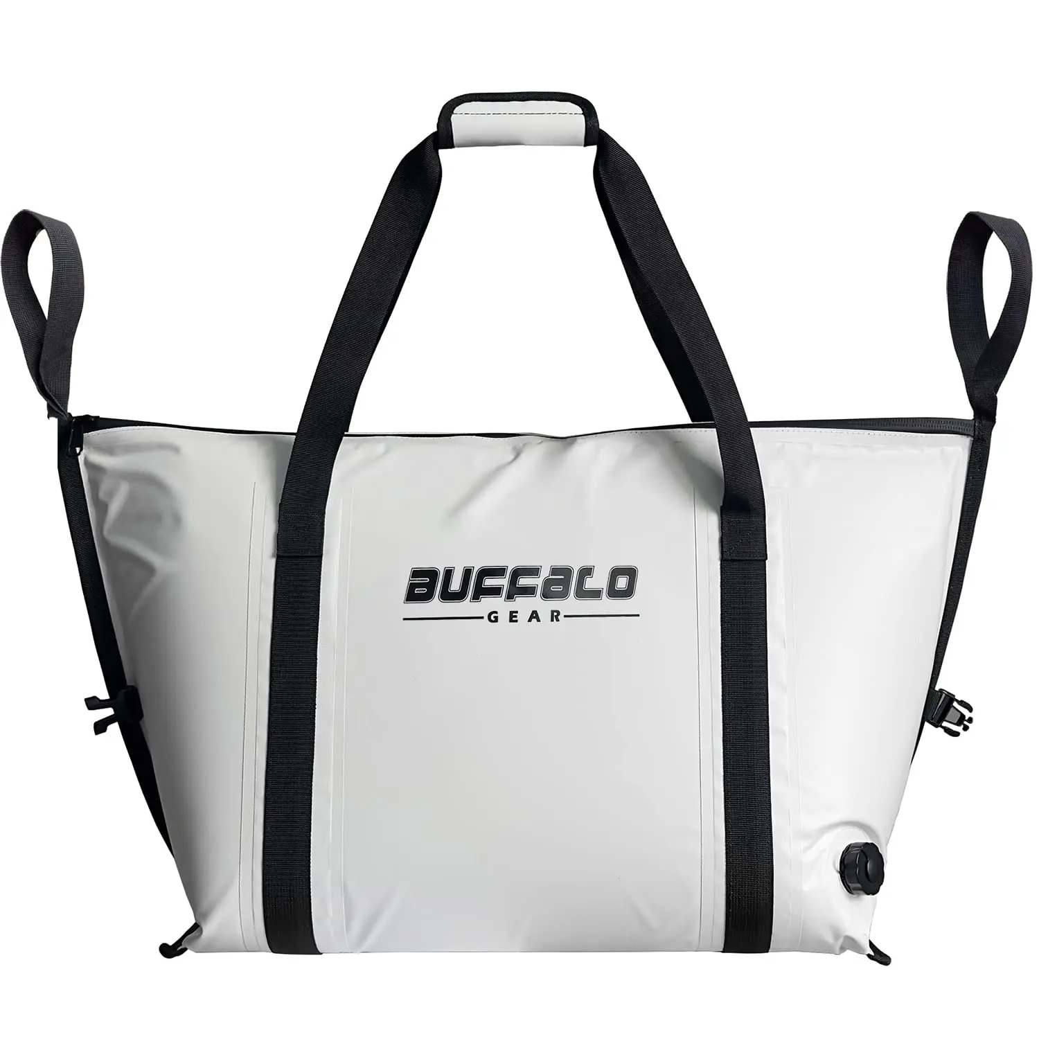 Buffalo Gear Insulated Fish Bag Cooler Flat Bottom, 45QT Fishing Cooler Bag Wateroproof Fish Kill Bag