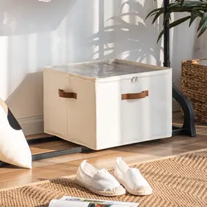 Shoe Storage Box with Transparent Lid, Customizable Compartments for 16 Pairs of Shoes, Adjustable and Foldable Shoe Organizer for Closet, Durable Oxford Fabric, Reinforced Handles for Easy Transport, Space-Saving Design, Ideal for Bedroom, Entryway, Dorm