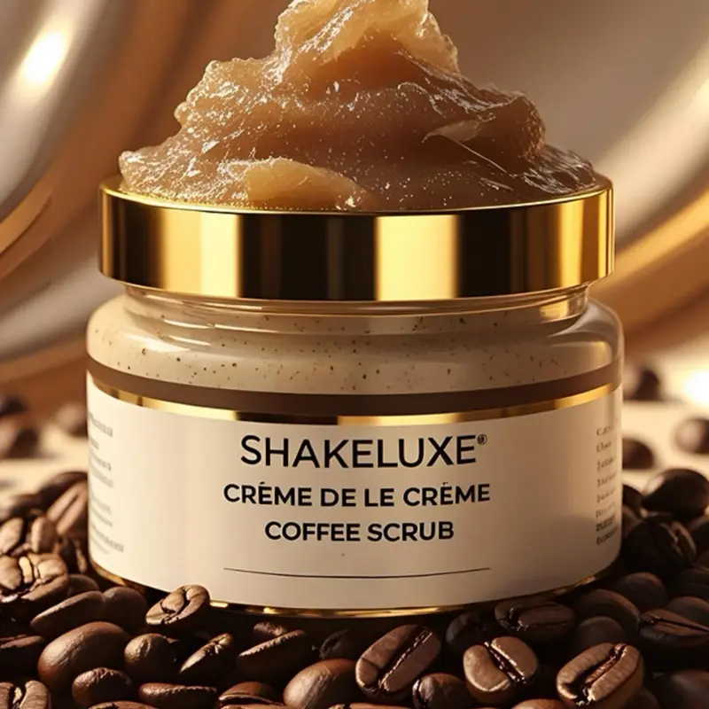 ShakeLuxe Skincare Crème De Le Crème Coffee Scrub for Exfoliating and Moisturizing Skin