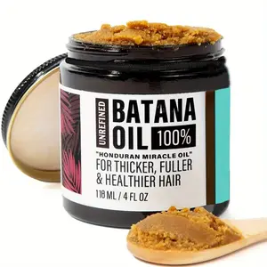 Unrefined Batana Oil for Hair Care, Authentic Dr Sebi Batana Hair Mask from Honduras for Strong Hair, Hydrating Hair Balm, Cold Pressed Cosmetic Scalp Mask Gifts for Women, Black Friday Items& Christmas Gifts