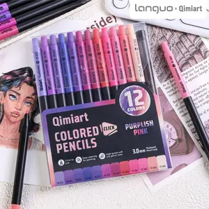 Languo 12-96 Color Pencils, Coloring Pencils, 3.0mm Soft Oil-Based, Color Numbered with Sharpener, Ideal for Students and Artists, School Supplies