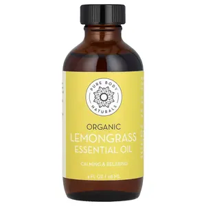 Pure Body Naturals Organic Lemongrass Essential Oil, 4 fl oz (118 ml)