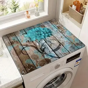 Washing Machine & Microwave Dust Pad, Farmhouse Style Washing Machine Top Mat, Water Absorbent & Quick Drying Refrigerator Pad, Halloween Decor, Home