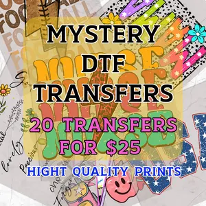 DTF Transfer Assortment Pack - 20 High Quality Full Color Transfers