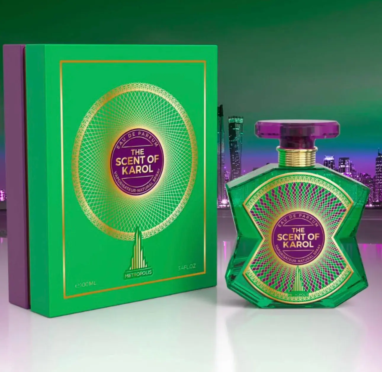 Unisex Eau De Parfum, The Scent of Karol (100ml/3.4oz) - Long-Lasting Aromatic Fragrances with a Citrus, Woody & Musk Blend | Captivating EDP Liquid Perfumes