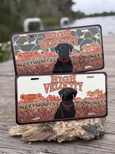 Labrador Retriever Shell Design License Plate