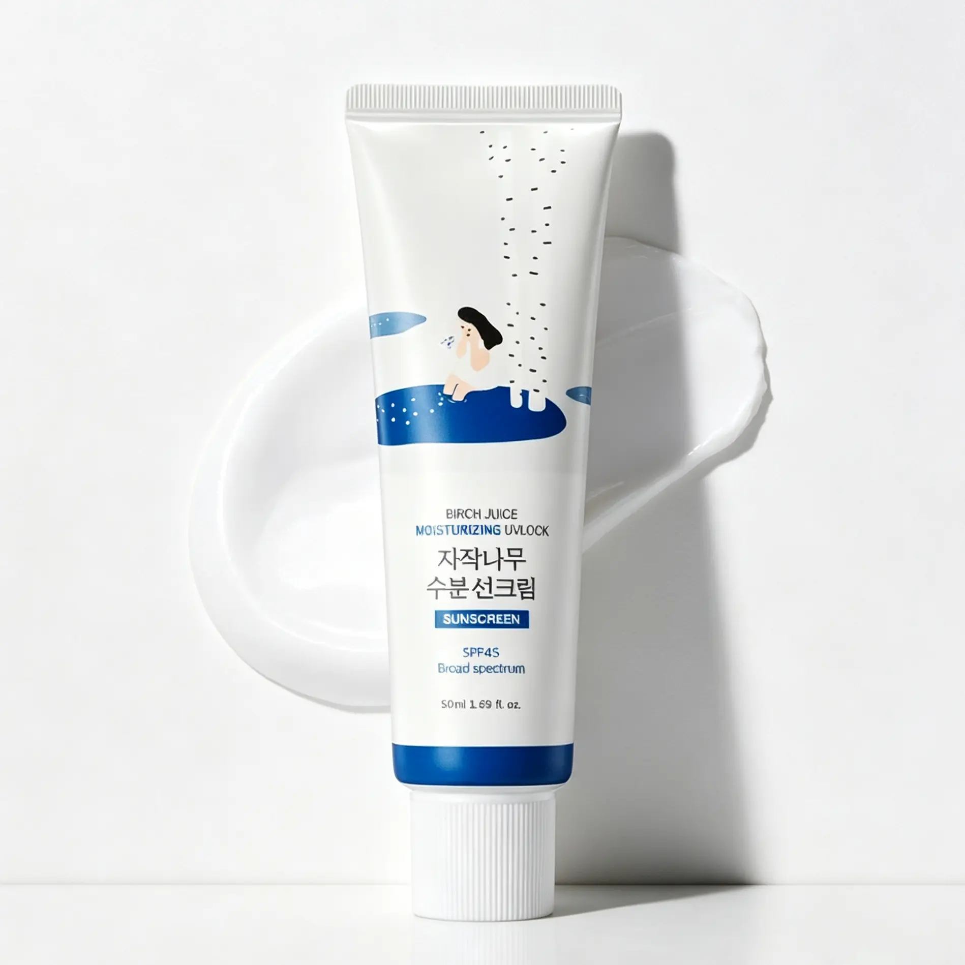 [ROUND LAB] Birch Juice Moisturizing Sunscreen (OTC Version), 50ml Facial Skincare Suncare with Hydrating & UV Protection