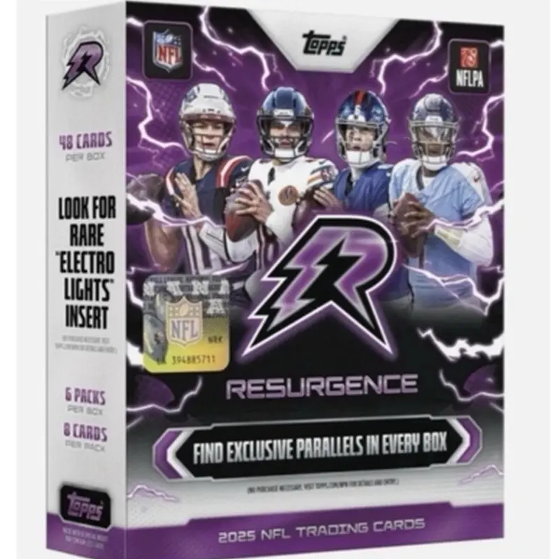 Break#9 -  5 Box Break PYT (2) megas (3) blasters  Topps Resurgence Football 2025 NFL Trading Cards