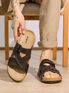 These Stylish Men's Sandals Are a Must-have for Summer Footwear. Lightweight, Non-slip, Comfortable All Day, Open-toe, and Breathable. Perfect for Home, Outdoor, Beach, Swimming, and Travel.