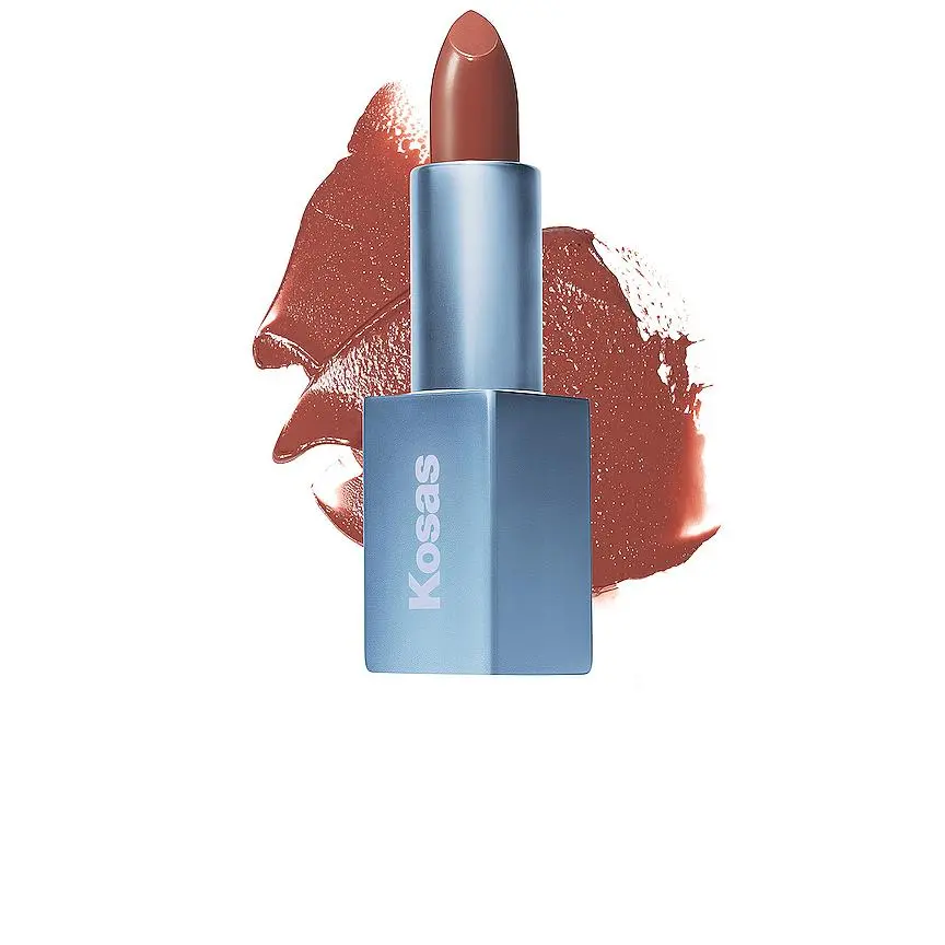 Kosas Weightless Lip Color Nourishing Satin Lipstick in Turned On Kosas Weightless Lip Color Nourishing Satin Lipstick in Turned On