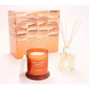 HomeWorx by Slatkin + Co. Fall Reed Diffuser & 8oz Candle Gift Set