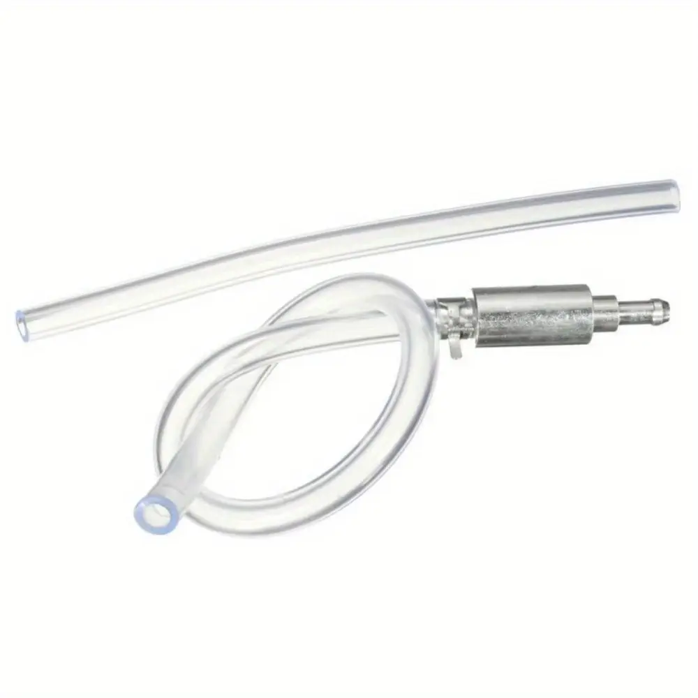 Aluminium Brake Fluid Bleeder Kit - 1 Metal Hydraulic Pump Tool for Car & Motorcycle Brake-Clutch Fluid Change, with Rubber Tubing, Internal Valve, Replacement Adapter Tube, Easy Cleaning, Corrosion-Resistant