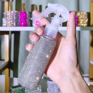 Luxury Crystal Embellished Refillable Spray Bottle, Elegant Perfume Atomizer, High-End Cosmetic Container, Perfect Gift for Women