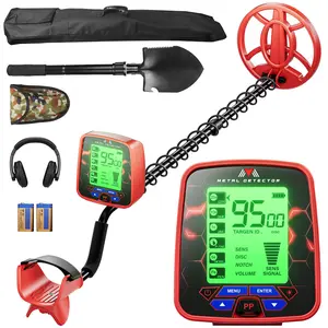 Metal Detector for Adults, Cakuja Gold Pinpointer Waterproof for Kids, Pointer Wand with 6 Modes, Professional Handheld Gold Detectors with Larger LCD Display 4" X 4.7", 10" IP68 Coil, The best choice of gifts, holiday gifts