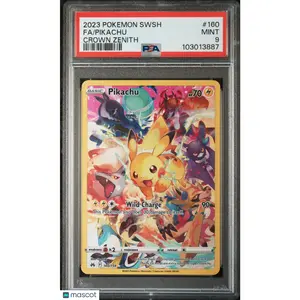 2023 Pokemon Sword And Shield Crown Zenith Pikachu #160 FA PSA 9 MINT