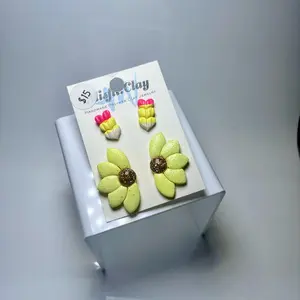 Sunflower Polymer clay earrings