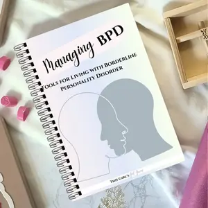 Borderline Personality Disorder Workbook, 20 Page Dbt & Cbt Self-Help Guide, Daily Coping Skills, Emotion Tracking, Symptom Management