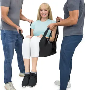 Transfer Sling for Elderly & Disabled - Patient Transfer Lift Assist Device for Wheelchair - Transfer Board Alternative for Stairs, Chairs & Cars - Portable Stair Lift for Seniors & Adults