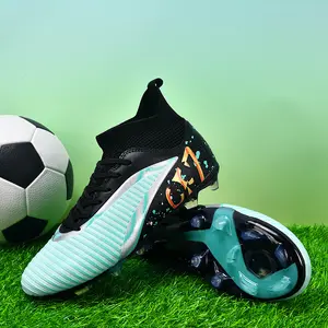 Brand GGOR Sneakers, Football Shoes with AG Long Spikes, Professional Sports Shoes for Grass Training, Youth Football Shoes with Dual-mode AG Long Spikes and Cleats