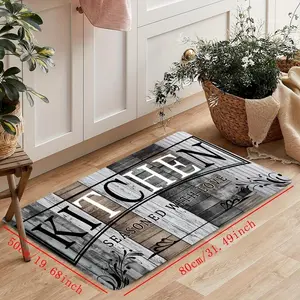 Kitchen Mat, 1 Count Non-slip Kitchen Floor Mat, Rectangle Home Decorative Carpet, Floor Mat for Home Kitchen Living Room Bedroom, Washable Kitchen Rugs, Kitchen Area Rug, Kitchen Rug