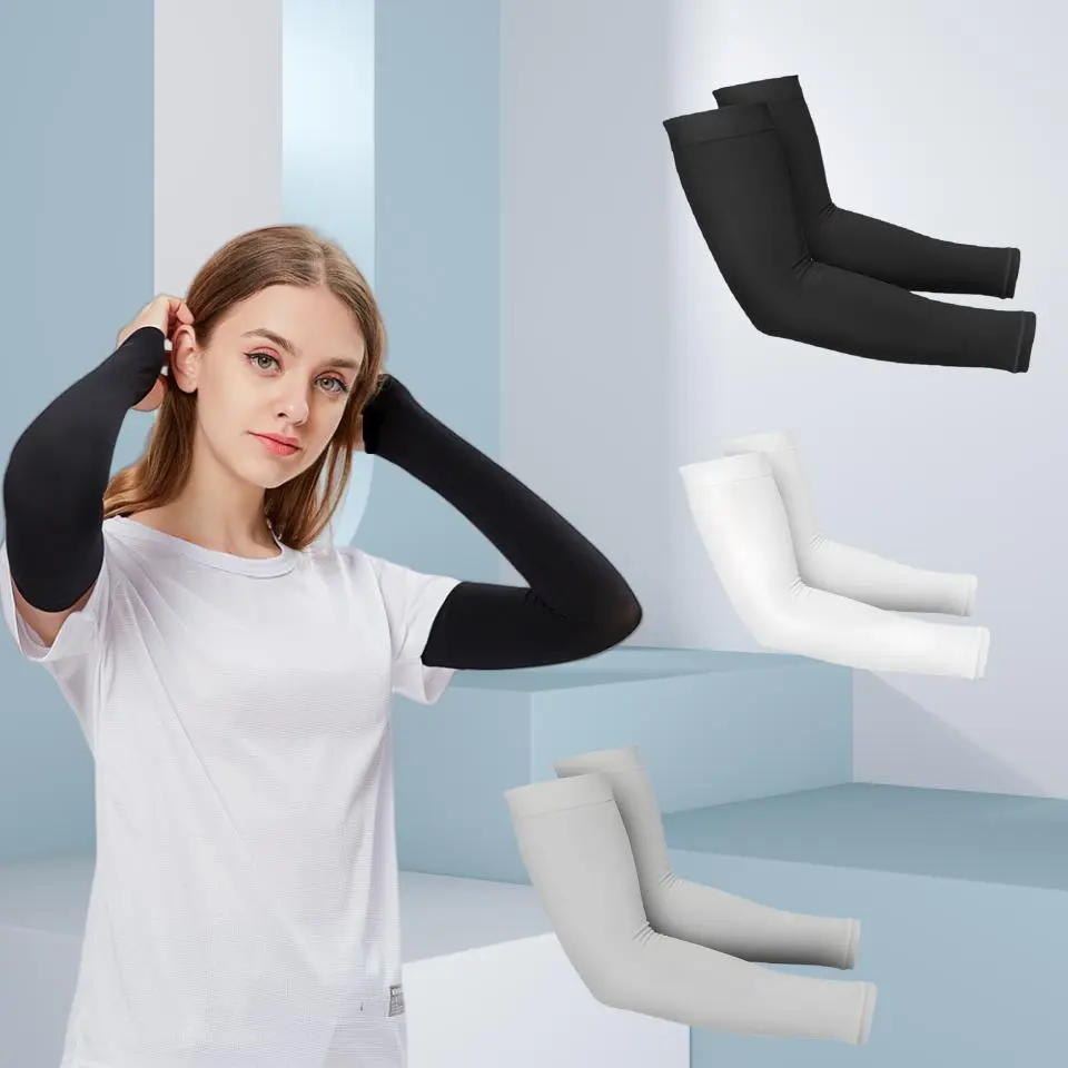 3/6 Pairs Unisex Sun Protection UV Arm Sleeves Cover, Sports Outdoor Wear, Suitable for Most Outdoor Activities, Casual Style for Summer & All Seasons