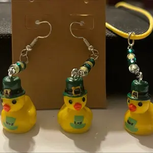 St. Patrick’s Day Ducky jewelry sets