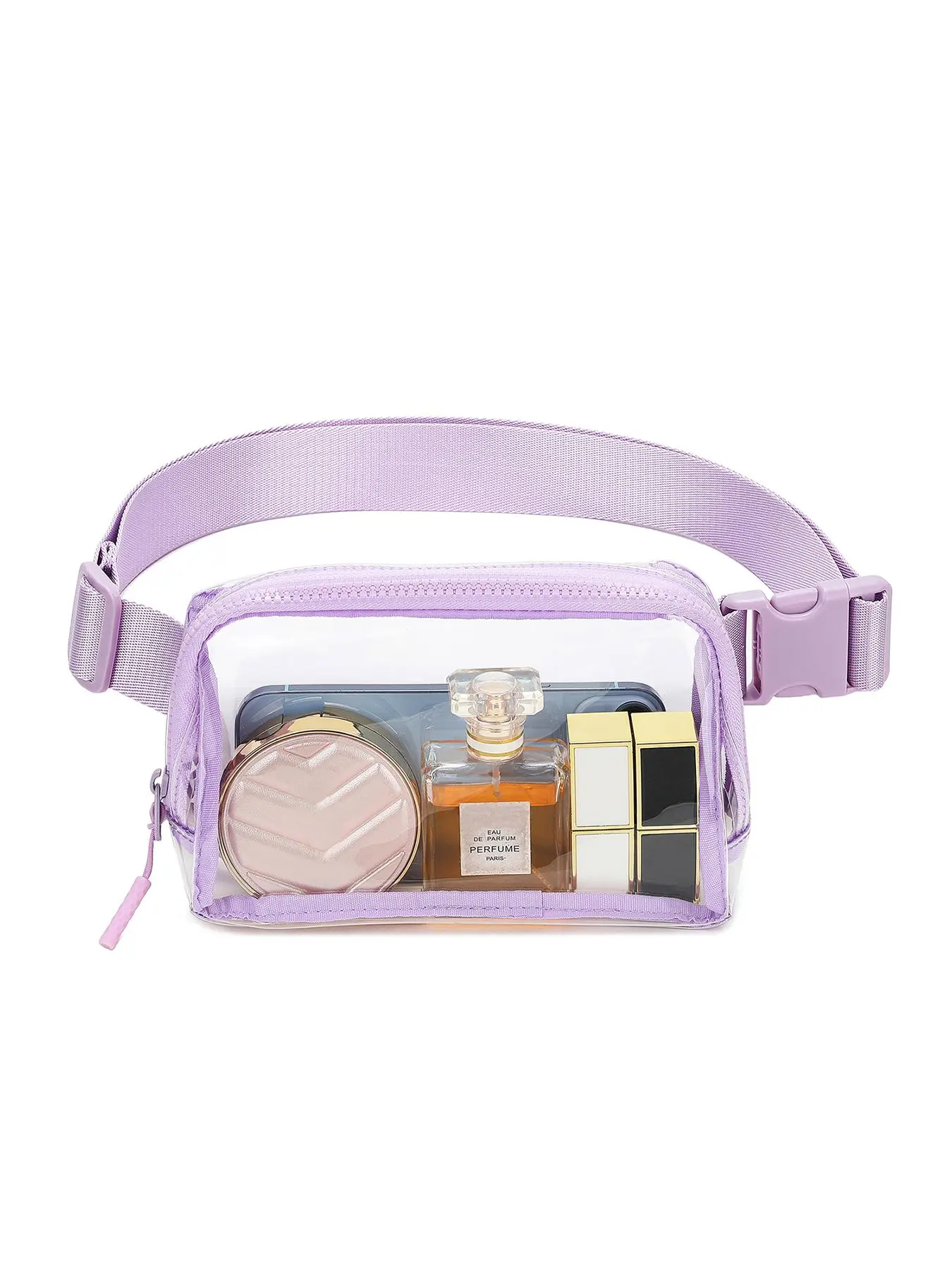 Clear Fanny Pack, Transparent Belt Bag for Travel, Concerts, and Sports Event, Casual Versatile Waist Bag for Women & Girls