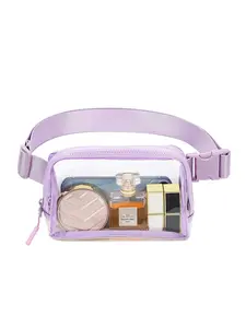 Clear Fanny Pack, Transparent Belt Bag for Travel, Concerts, and Sports Event, Casual Versatile Waist Bag for Women & Girls