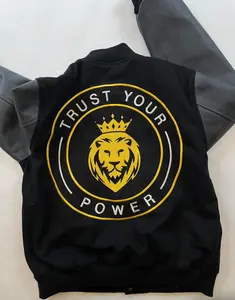 Trust Your Power Varsity Jacket with embroidery logo