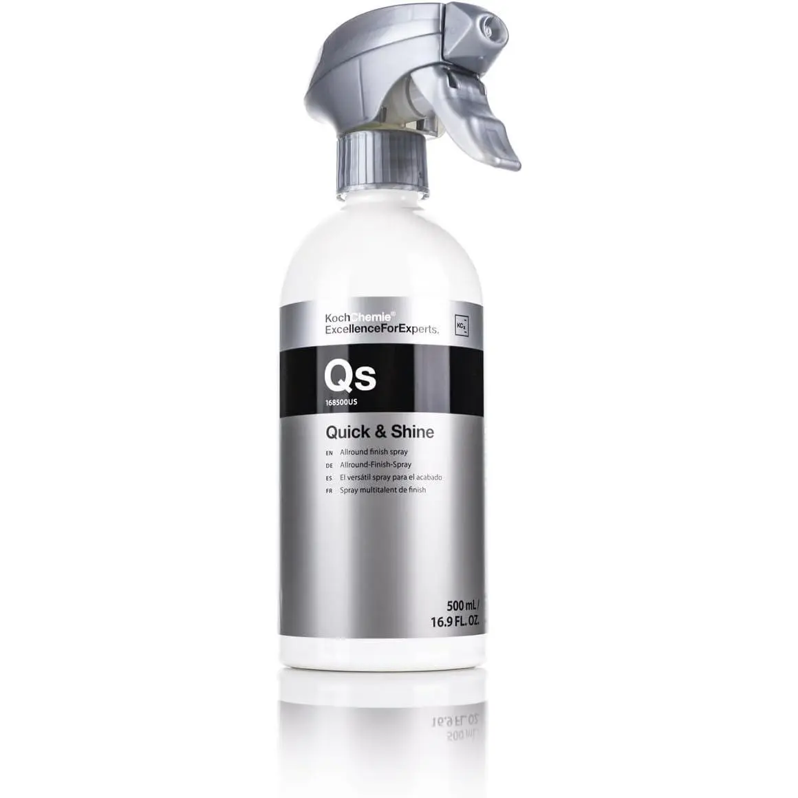 KOCHCHEMIE Quick & Shine Allround Finish Spray - Cleans, Maintains, and Preserves All Smooth and Painted Surfaces; Ideal for Quick Finishing and Showroom Exhibition Use (500 milliliters)