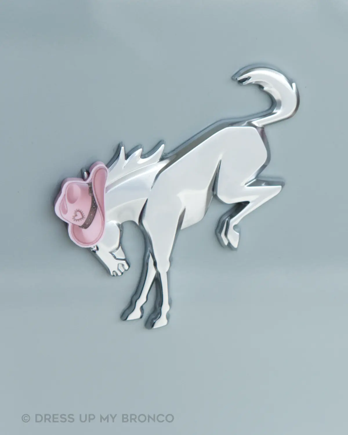 Pink Rodeo — Bronco Rear Emblem 3D Cowgirl Hat Pink Rodeo — Bronco Rear Emblem 3D Cowgirl Hat