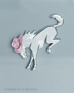 Pink Rodeo — Bronco Rear Emblem 3D Cowgirl Hat Pink Rodeo — Bronco Rear Emblem 3D Cowgirl Hat