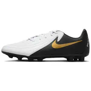 Nike Phantom GX 2 Academy HG/AG Artificial Turf Football Cleats for Men with Cushioning and Durability in White Black Gold Trending Shoes, House White Official Shoes to Get / Maison Mihara