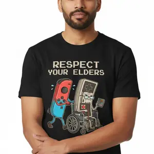 Funny Retro Gamer Graphic T-Shirt Soft Cotton Tee Vintage Console Old School Gaming Lover Gift Unique Humor Design for Men Women - Casual Round Neck Unisex Top Short tiktokshopspringglowup,summervibes petlovers white