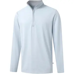 M MAELREG Quarter Zip Pullover Men Dry Fit Brushed Performance Long Sleeve Mock Neck Sports Golf 1/4 Zip Sweatshirts for Men