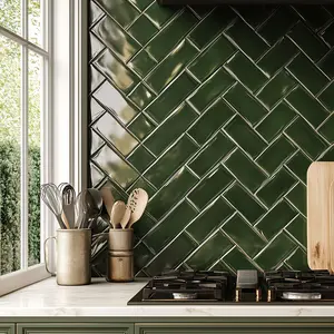 New Earth & Olive Green Kitchen Backdrop - Durable Rigid Boards & Flexible Vinyl Rolls for Photographers and Creators