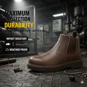 Unstoppable Steel Toe Work Shoes: Smash Proof, Puncture Proof, Perfect for Protection on Job Sites