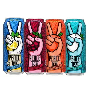 Peace Tea -  Ready-to-Drink Iced Tea - Caddy Shack (Lemon), Razzleberry, Sno-Berry, Just-Peachy - 12 Pack Choose You Flavour