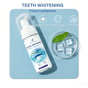 Halo Code 4D Dazzle White Foam Toothpaste - No-Brush Whitening in 60 Seconds, Advanced Foam Technology, Removes Coffee Wine Smoking Stains, Mint Fresh, 60ml, Effective Oral Care for Adults natural health gentle snow removal cleaning xylitol strips