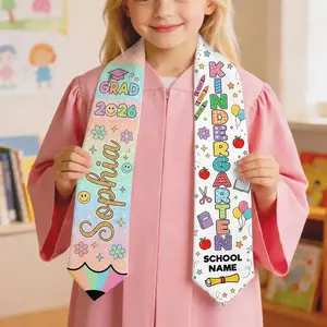 Personalized Prek Grad Kindergarten Graduation Stole Name, Class Of 2026 Stole Graduation, Preschool Graduate Sash, Kid Grad Gifts Stole