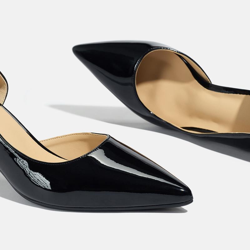 Comfortable, simple and elegant temperament women's singles shoes side empty slim heels women's high heels women's shoes