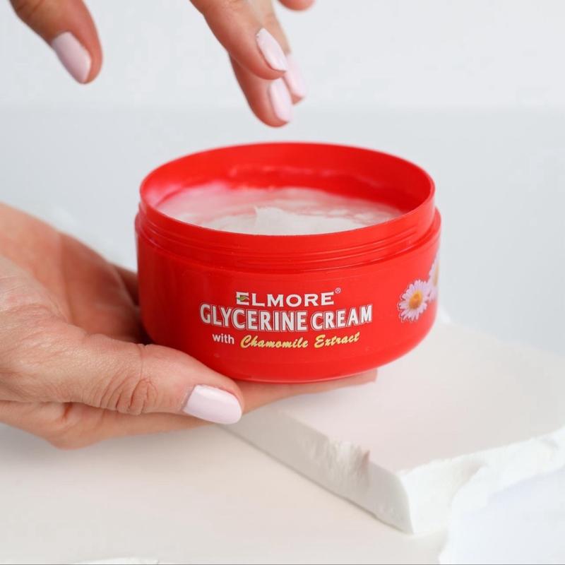 ELMORE Soothing Hand Cream – 42% Glycerin for Intense Moisture & Hydration | Chamomile Extract to Calm, Soothe & Restore Dry, Cracked Skin | Fast-Absorbing & Non-Greasy