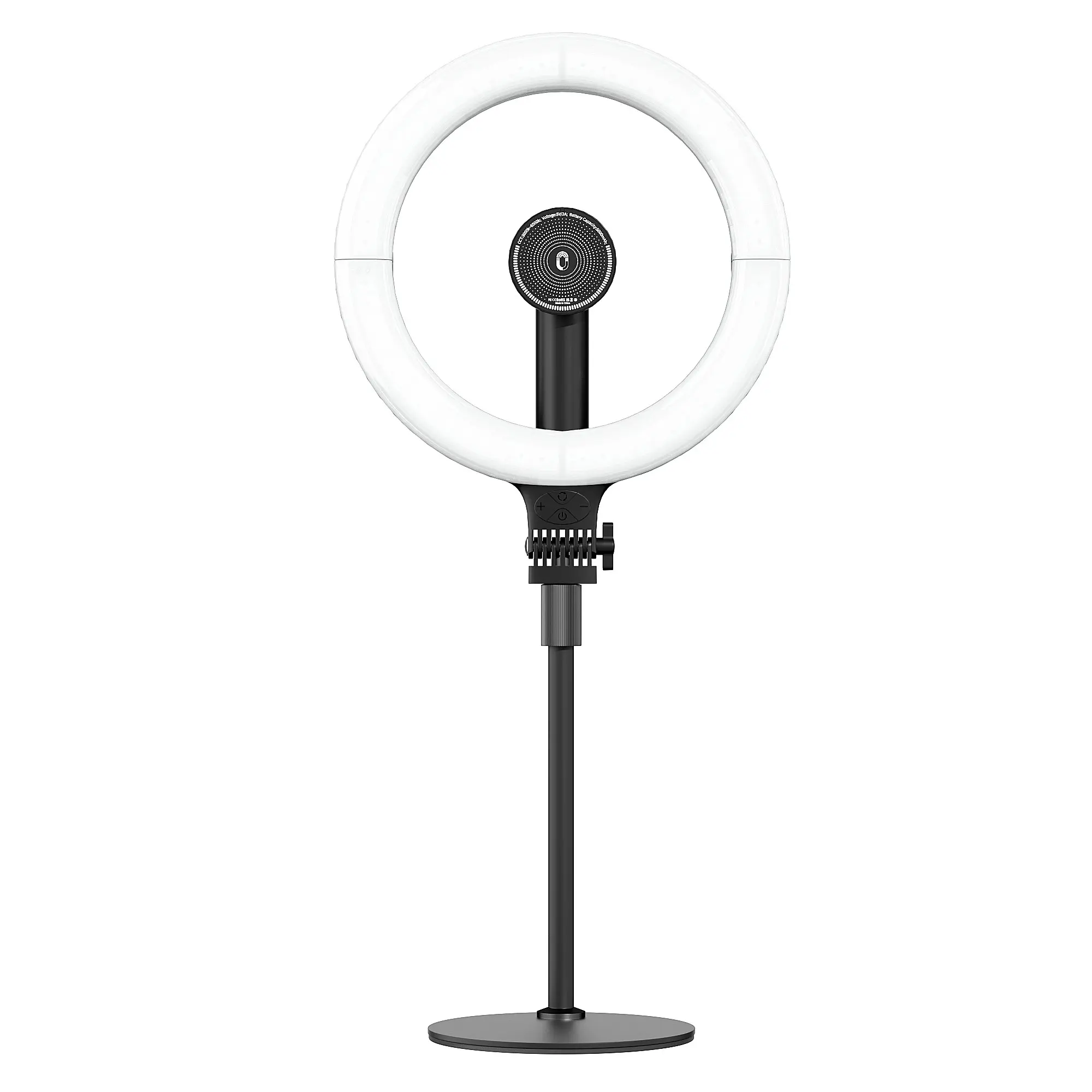 10 Inch Desktop Selfie Ring Light with Stand, Adjustable LED Circular Lamp for PC/video Calls, Photography, Zoom, Youtube, Tiktok Live Streaming
