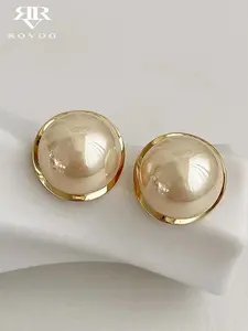 Elegant Faux Pearl Decorated Stud Earrings, Classic Style Earrings, Fashionable Jewelry for Women, Trendy All-match & Exquisite Jewelry for Birthday Gift, Elegant Minimalist Earrings