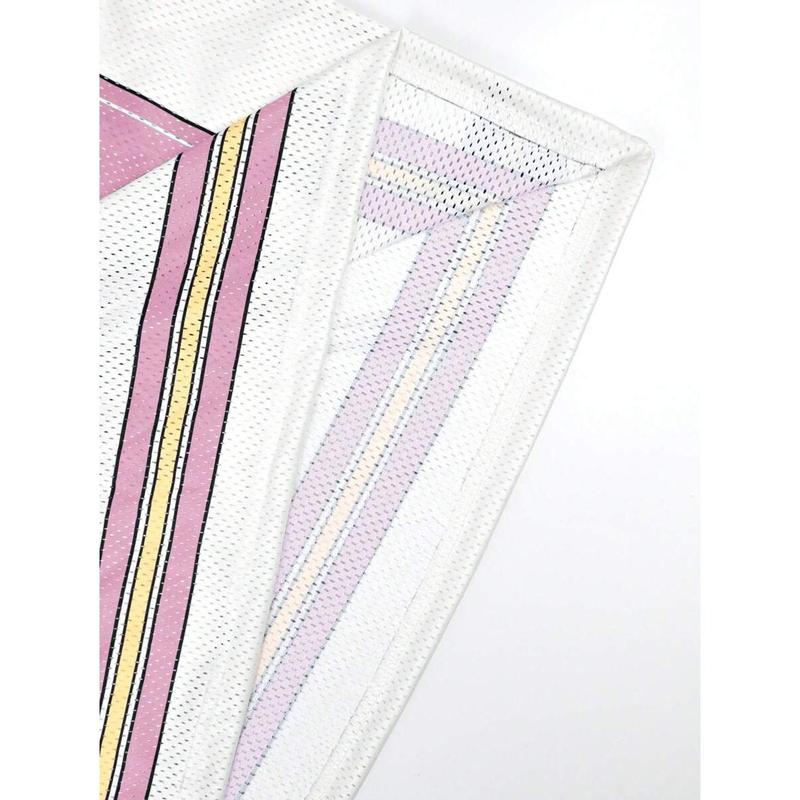 Noixe Men's Letter & Angel Print V-Neck Loose Short Sleeve T-Shirt